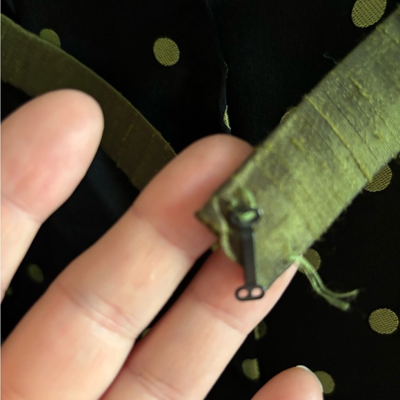 Jessica McClintock Black and Gold Strapless Dress - Picture 5 of 7